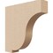Ekena Millwork 2"W x 10"D x 10"H Thin Van Buren Rough Cedar Woodgrain TimberThane Corbel, Primed Tan CORUR02X10X10VANRCPR - alternate 1